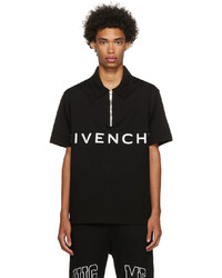 Givenchy Black Cotton Polo