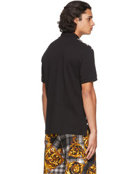 VERSACE JEANS COUTURE Black Logo Polo