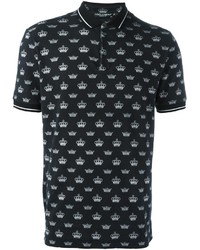 Men's Black and White Polos by Dolce & Gabbana | Lookastic