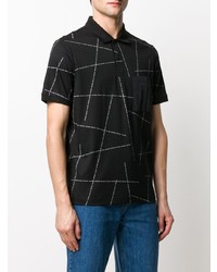 Calvin Klein Geometric Logo Print Polo Shirt