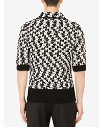 Dolce & Gabbana Geometric Pattern Knitted Polo Top