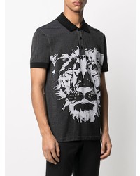 Billionaire Lion Jacquard Polo Shirt