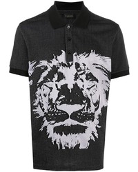 Billionaire Lion Jacquard Polo Shirt