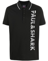 Paul & Shark Logo Print Polo Shirt