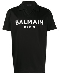 Balmain Logo Printed Polo Shirt