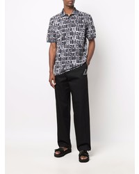 Just Cavalli Repeated Logo Print Polo Shirt