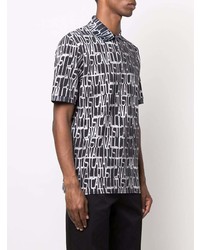 Just Cavalli Repeated Logo Print Polo Shirt