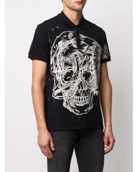 Alexander McQueen Skull Print Polo Shirt