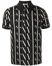 Valentino Vltn Logo Print Polo Shirt