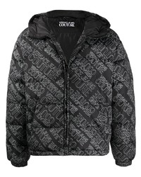 VERSACE JEANS COUTURE Logo Print Puffer Jacket