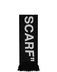 Off-White Black Quotes Scarf