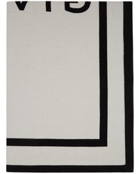 Givenchy Black White Logo Scarf
