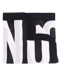 Moschino Logo Print Knitted Scarf
