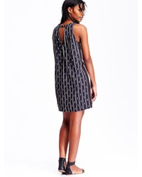 old navy black shift dress