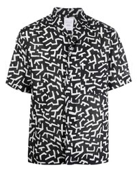 Xacus Abstract Print Short Sleeve Shirt