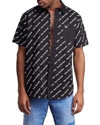 True Religion Brand Jeans All Over Woven Shirt