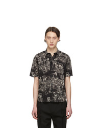 Saint Laurent Black And Off White Mexican Party Shirt