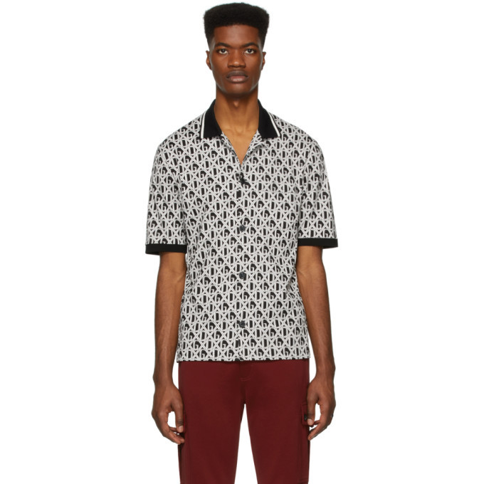 Dolce and Gabbana Black And White Dg Shirt, $466 | SSENSE | Lookastic