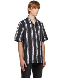 VERSACE JEANS COUTURE Black Jacquard Shirt