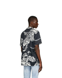 DOUBLE RAINBOUU Black Nightcrawler Hawaiian Shirt