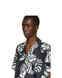 DOUBLE RAINBOUU Black Nightcrawler Hawaiian Shirt