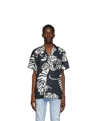 DOUBLE RAINBOUU Black Nightcrawler Hawaiian Shirt