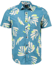 Volcom Brush Palm Print Short Sleeve Shirt
