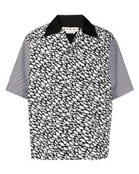 Marni Cloud Print Striped Shirt