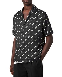 AllSaints Corey Short Sleeve Button Up Shirt