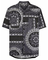Sacai Geometric Print Short Sleeved Shirt