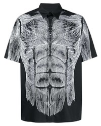 Opening Ceremony Muscle Print Ss Shirt Black White