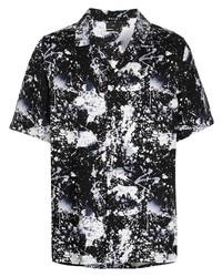 Ksubi Paint Splatter Print Short Sleeved Shirt