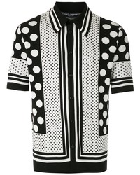 Dolce & Gabbana Polka Dots Pattern Polo Shirt