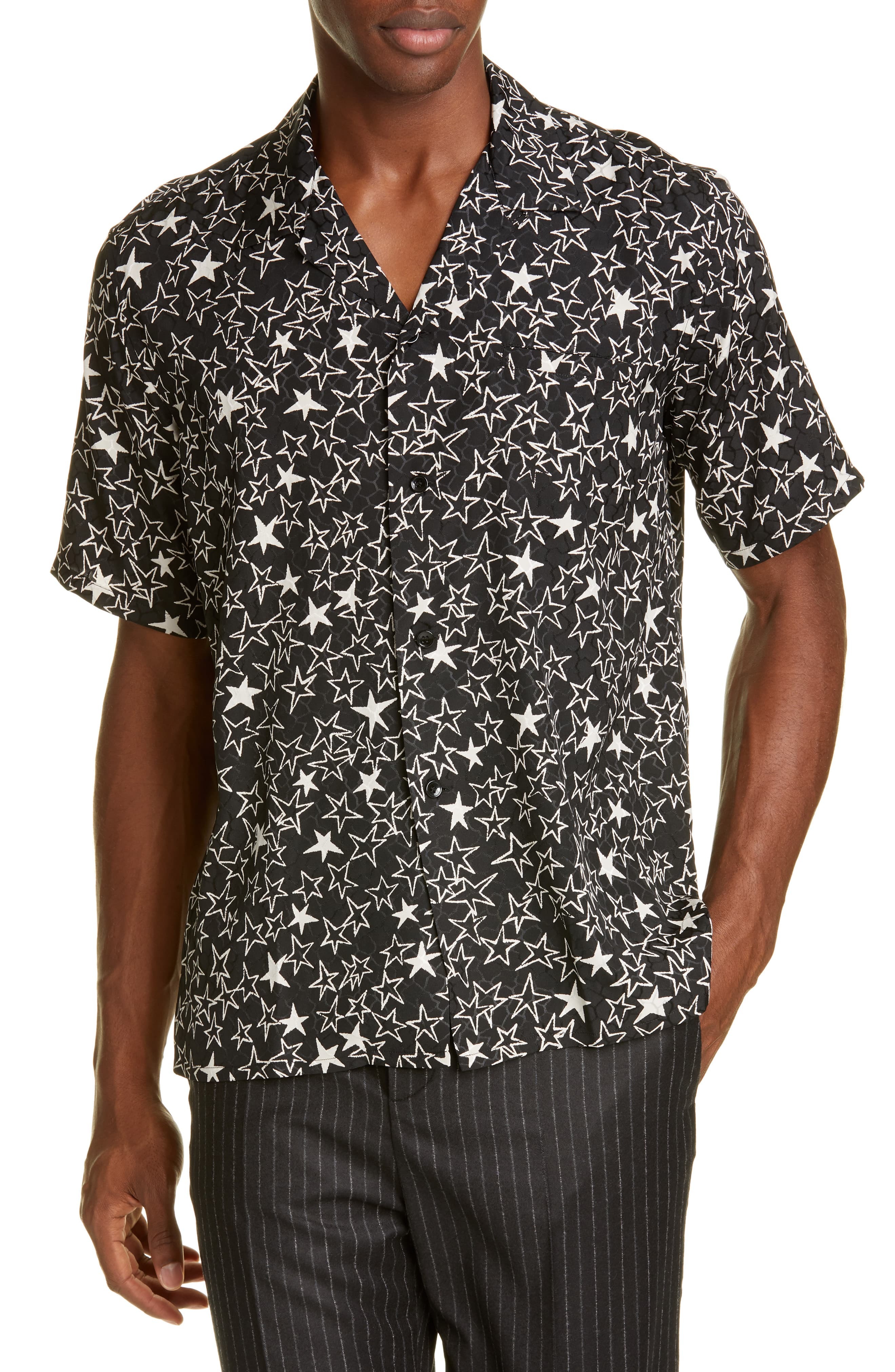 Saint Laurent Star Silk Sport Shirt, $476 | Nordstrom | Lookastic