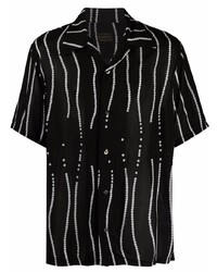 KAPITAL Striped Short Sleeve Shirt