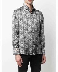 Billionaire Bandana Print Silk Shirt