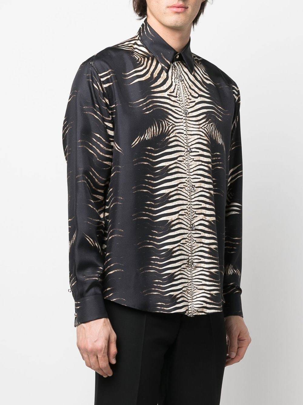 Roberto Cavalli Zebra Print Silk Shirt, $1,070 | farfetch.com | Lookastic