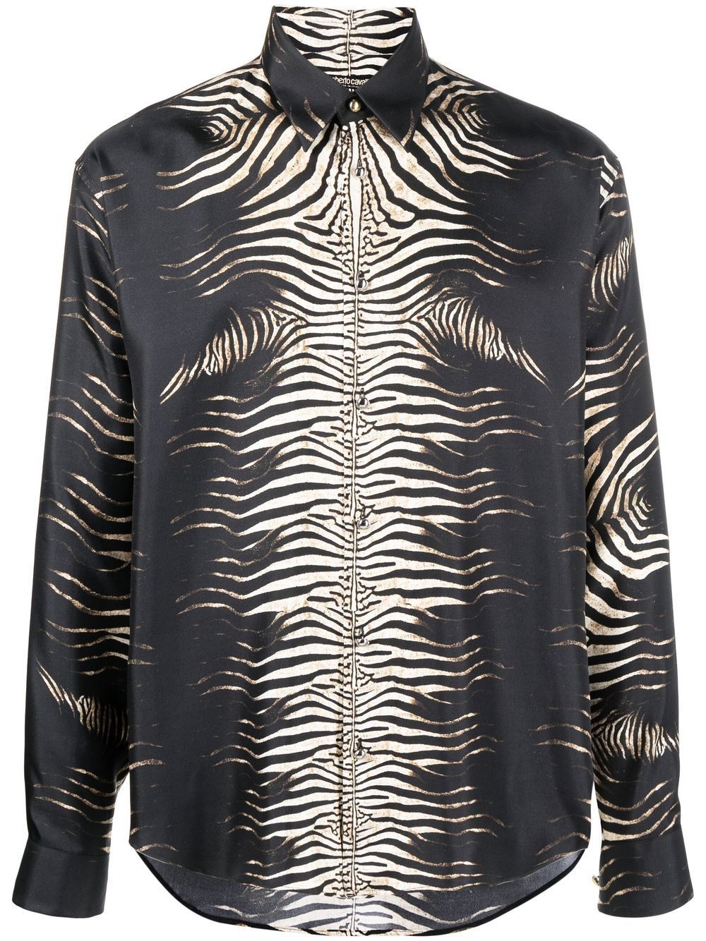 Roberto Cavalli Zebra Print Silk Shirt, $1,070 | farfetch.com | Lookastic