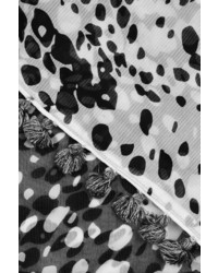 Diane von Furstenberg Printed Silk And Cotton Blend Scarf