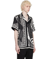 Dolce & Gabbana Black Bandana Print Shirt