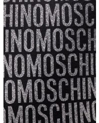 Moschino Logo Print Ombre Silk Tie