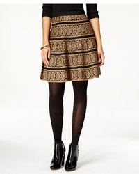 Grace Elets Printed A Line Sweater Skirt