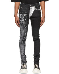 Rick Owens DRKSHDW Black Denim Collage Tyrone Jeans