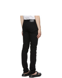 Givenchy Black Webbing Print Slim Fit Jeans