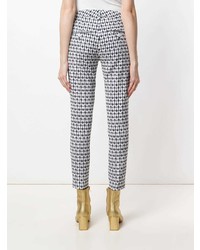 Dondup Print Slim Fit Cropped Trousers