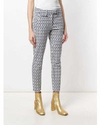 Dondup Print Slim Fit Cropped Trousers