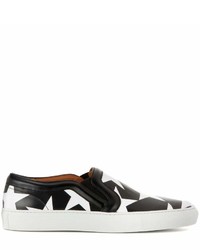 Givenchy Printed Leather Slip On Sneakers
