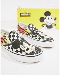 Vans X Disney Classic Slip On Mickey Trainers