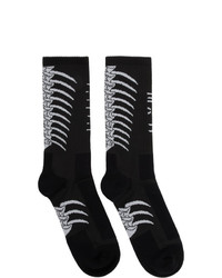 Unravel Black And Grey Bone Socks