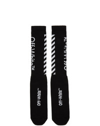 Off-White Black And White Diag Socks